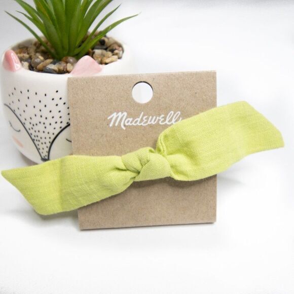 ‎NWT Madewell Linen Bow Hair Elastic - Picture 1 of 3